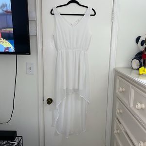 White High Low Everly Dress